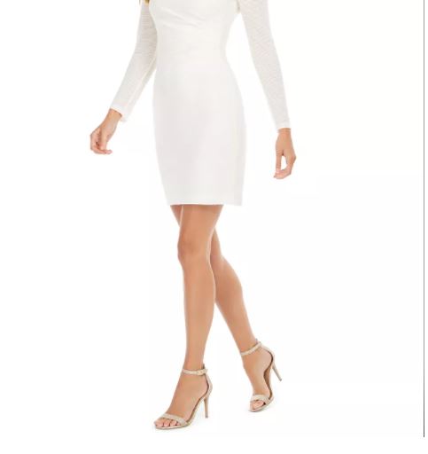 Vince Camuto Women's Sequined Sheath Dress Gray Size 12