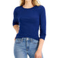 Planet Gold Juniors' Long-Sleeve T-Shirt Navy Size Medium