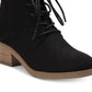 Style & Co Rizio Lace-Up Ankle Booties Women's Shoes Black Size 6 M