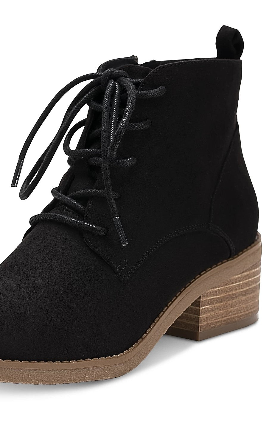 Style & Co Rizio Lace-Up Ankle Booties Women's Shoes Black Size 6 M
