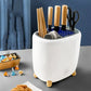 360 Rotating Ceramic Cutlery Drainer and Utensil Organizer