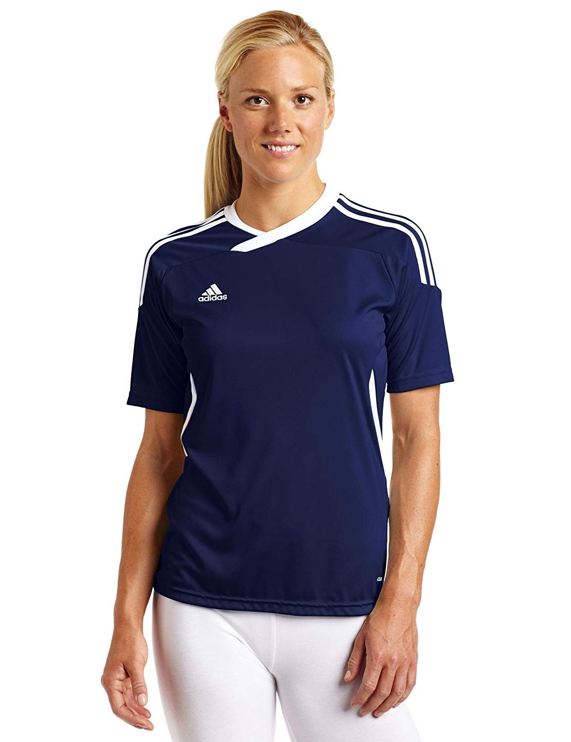 Adidas Women's Tiro 11 Jersey T-Shirt Navy/White