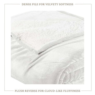 Velvet Plush Sherpa Bed Blanket - Sherpa Fleece Collection