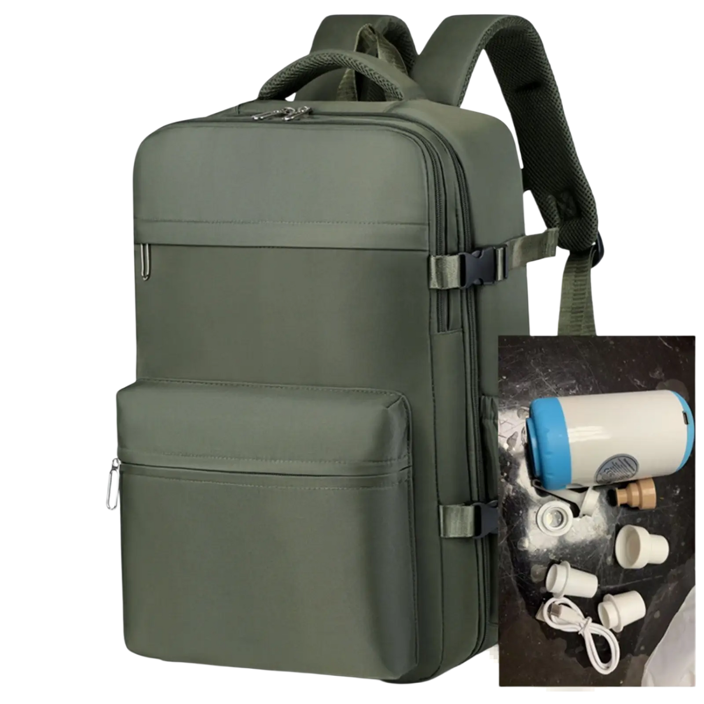 Vacuum Compression Laptop Backpack 15 Inch 35l