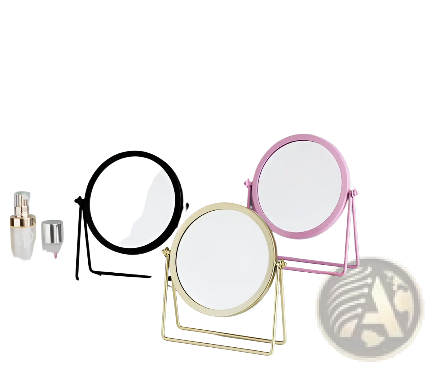 Vanity Mirror Round Metal Frame Makeup Desk Mirror