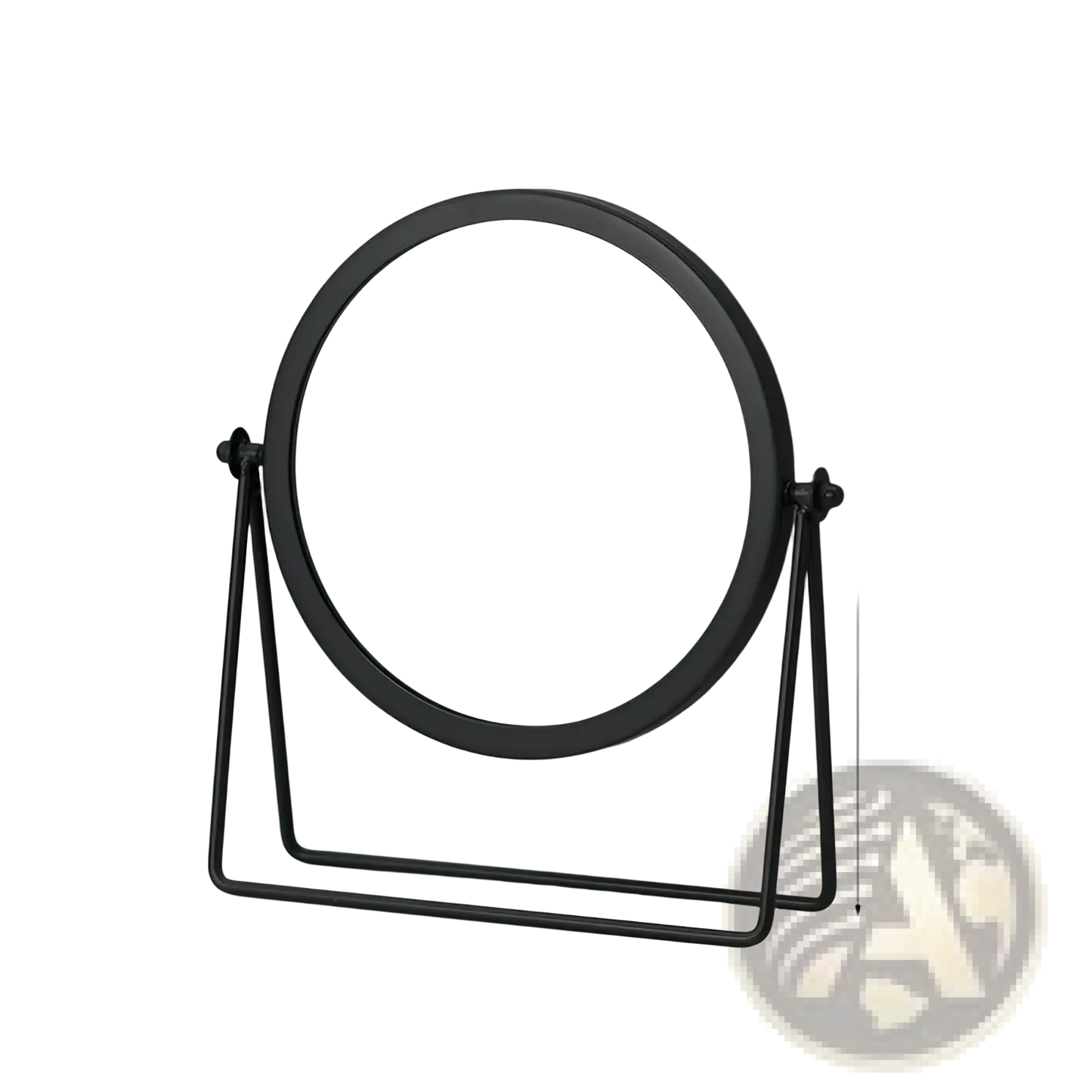 Vanity Mirror Round Metal Frame Makeup Desk Mirror