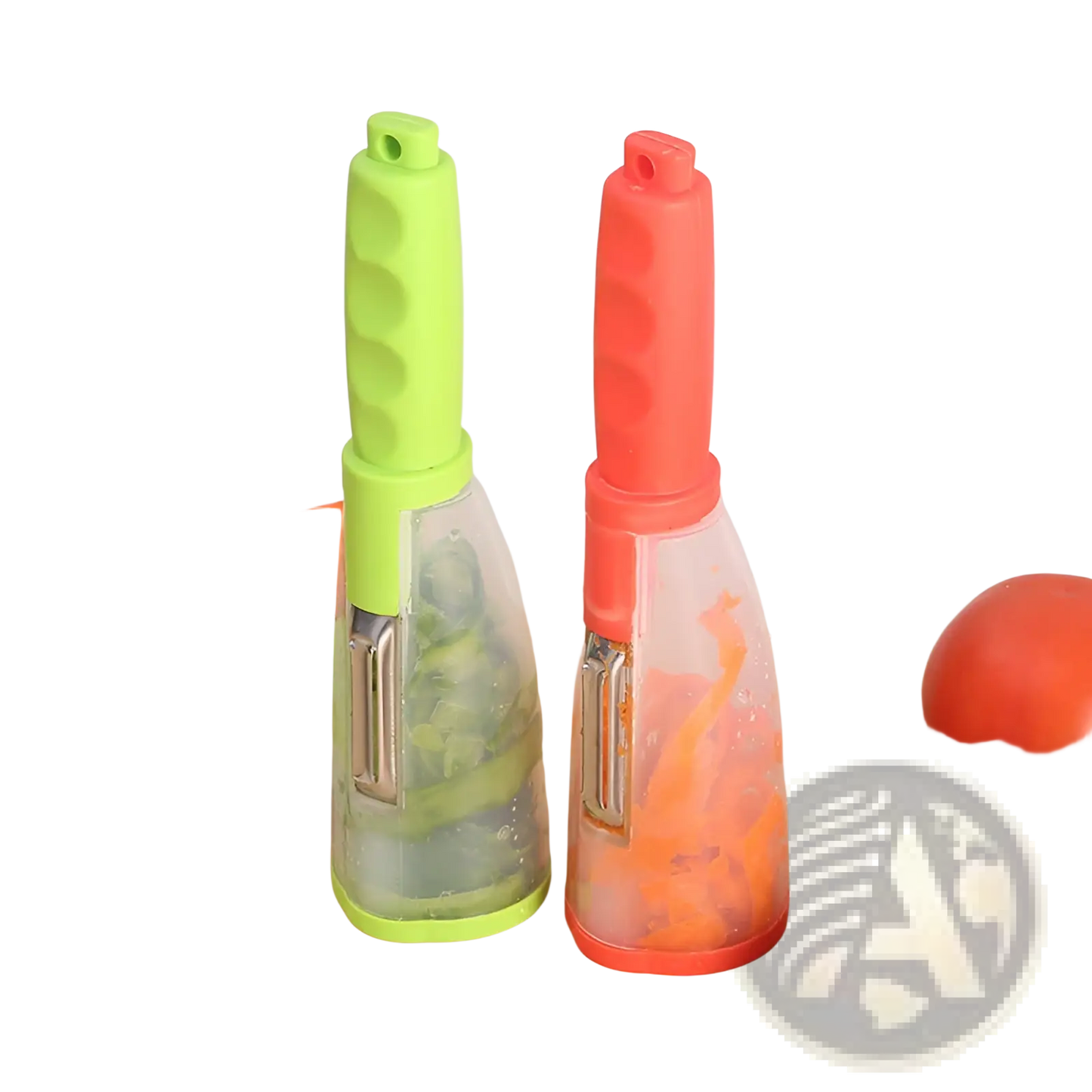 Vegetable Peeler with Storage Box and Stainless Blade