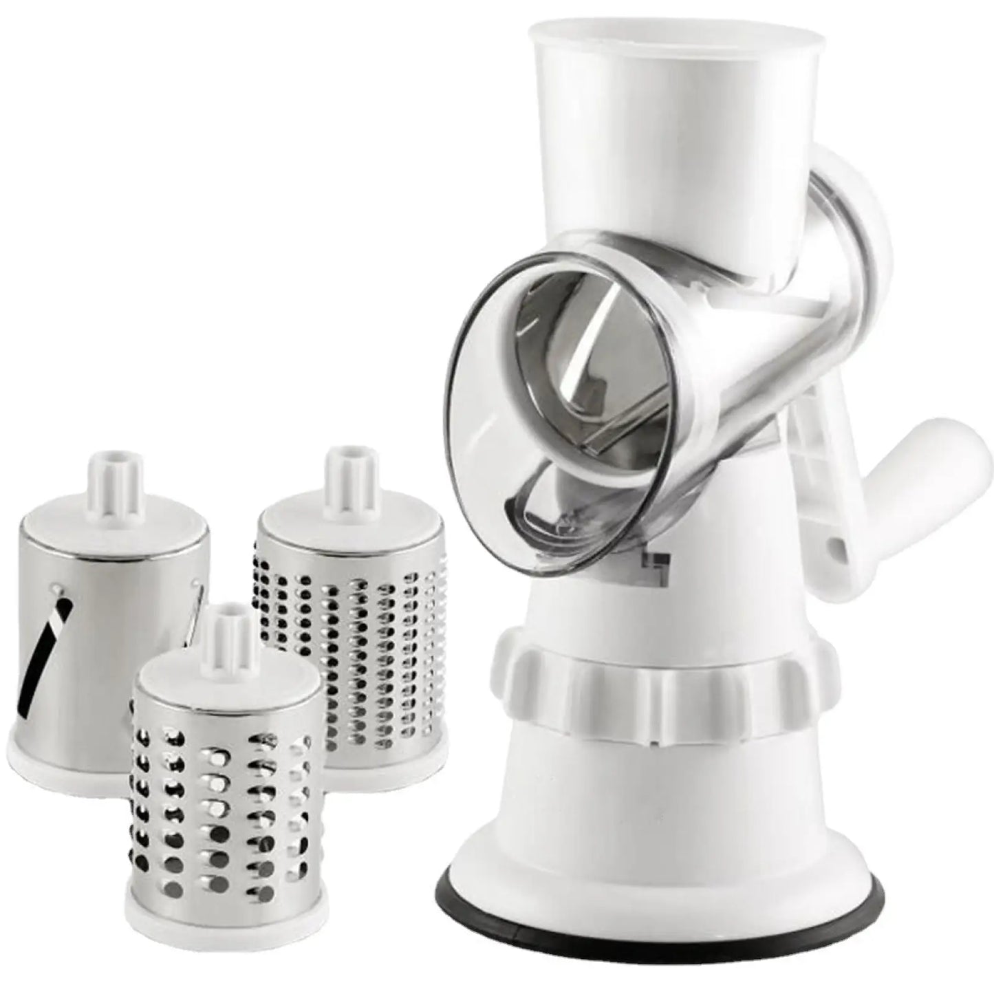 Vegetable Slicer 3 in 1 Manual Rotary Grater Mandoline