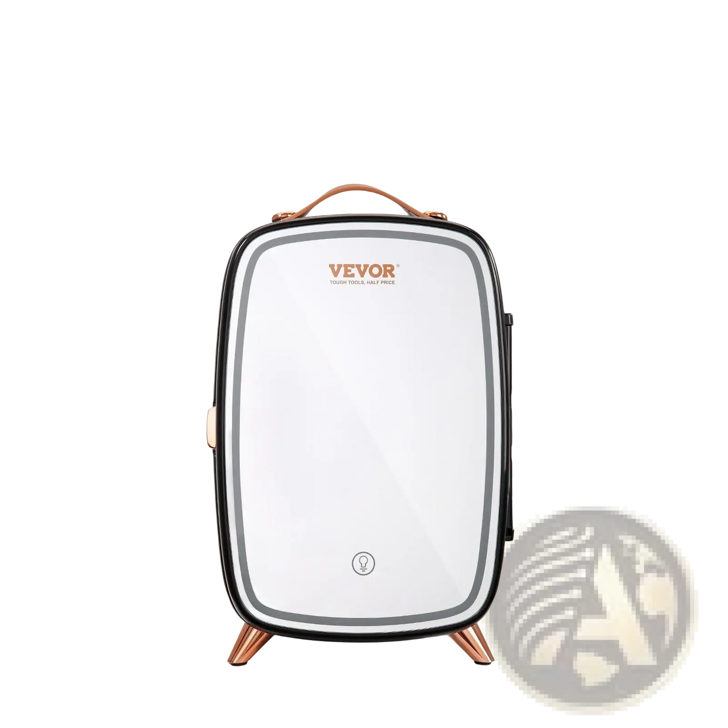 Vevor 6l Skincare Fridge with Led Mirror and Rose Gold Accents