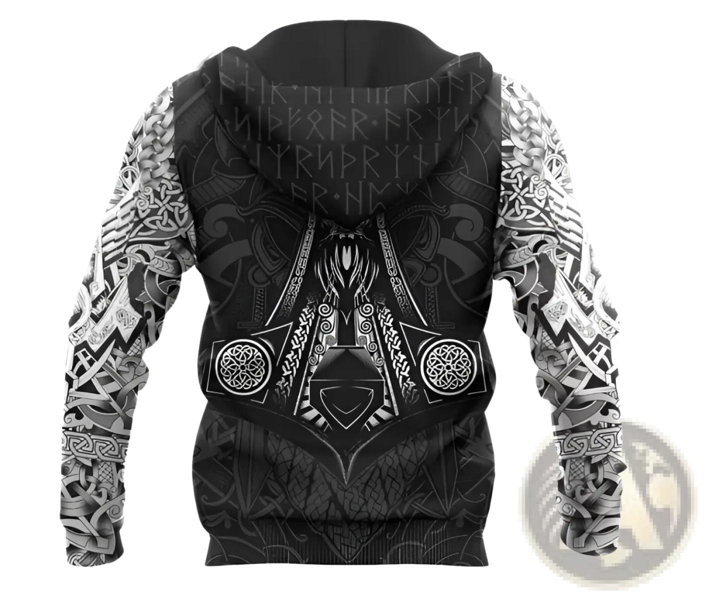 Viking Odin Graphic 3d Print Unisex Streetwear Hoodie