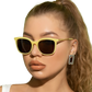 Vintage Cat Eye Sunglasses with Gold Chain Detail