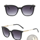 Vintage Cat Eye Sunglasses with Gold Chain Detail