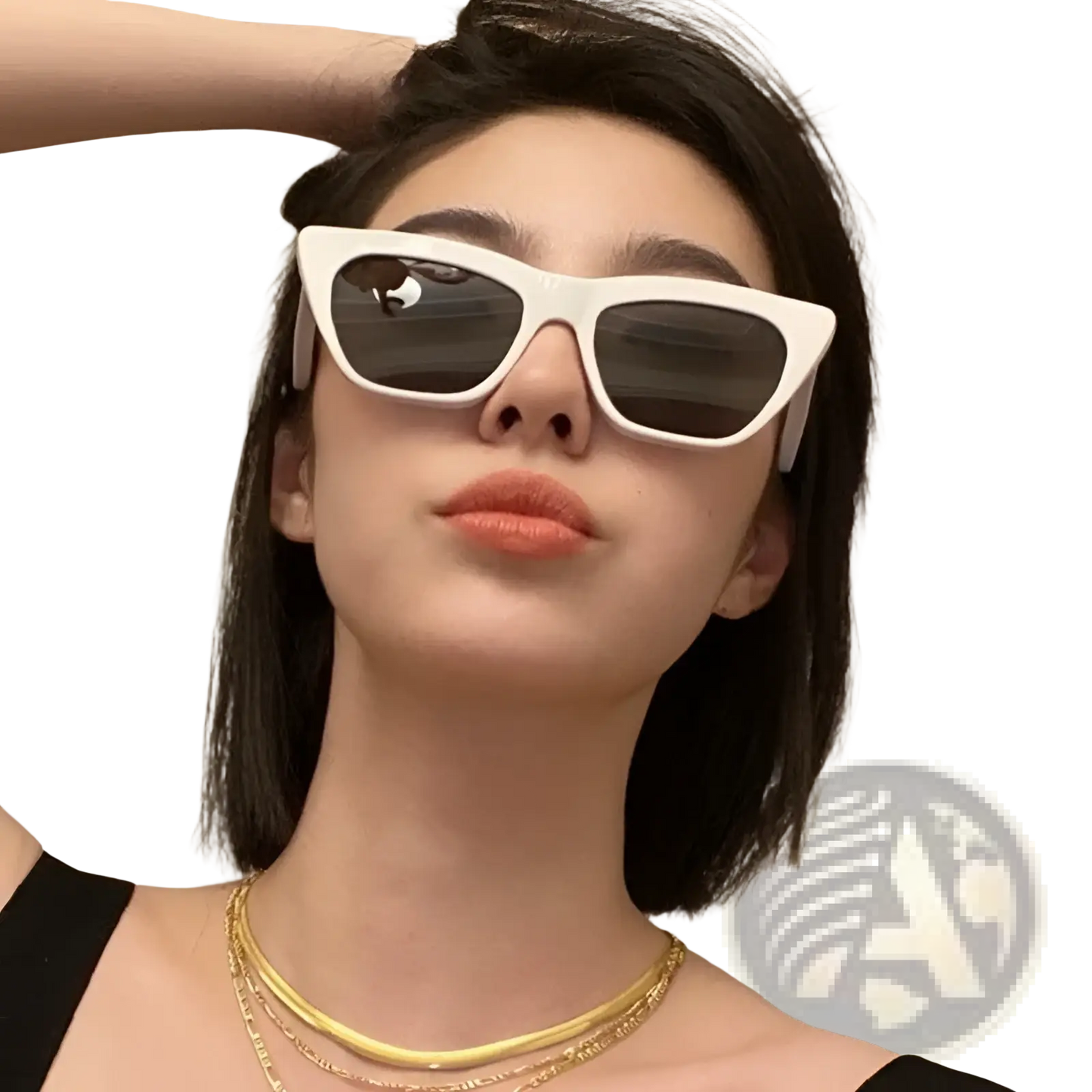 Vintage Cat Eye Tortoiseshell and Acetate Sunglasses