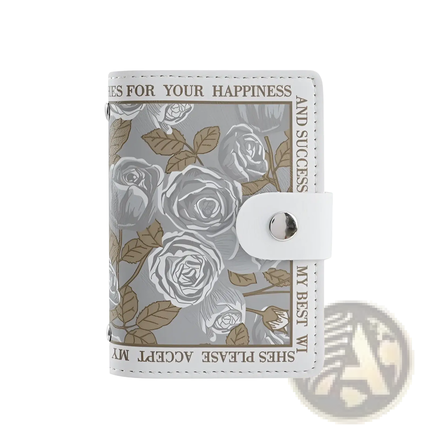 Vintage Floral Pu Leather Multi Slot Card Holder Wallet