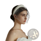 Vintage French Hepburn Beaded Bridal Veil Headband