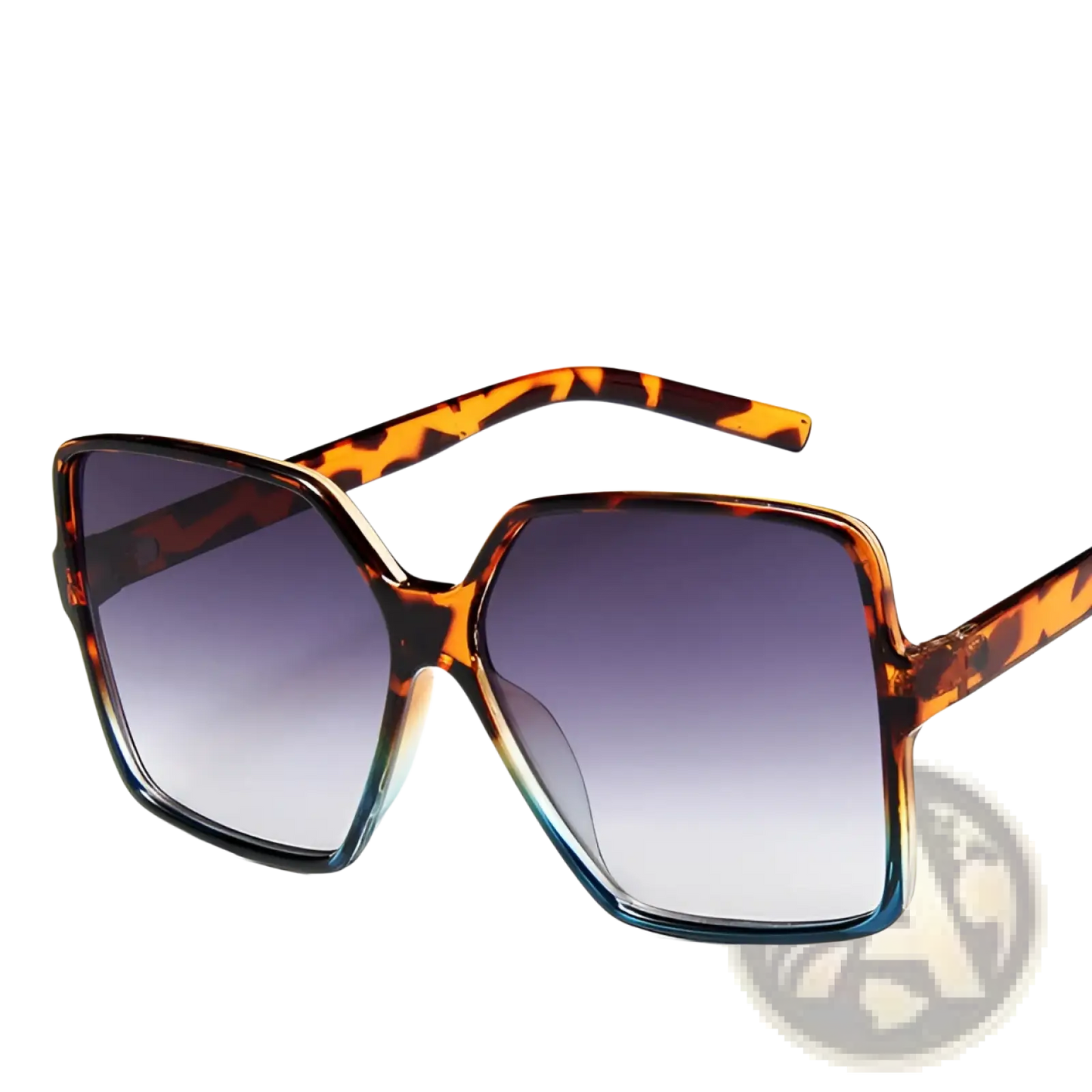 Vintage Geometric Oversized Uv400 Gradient Sunglasses