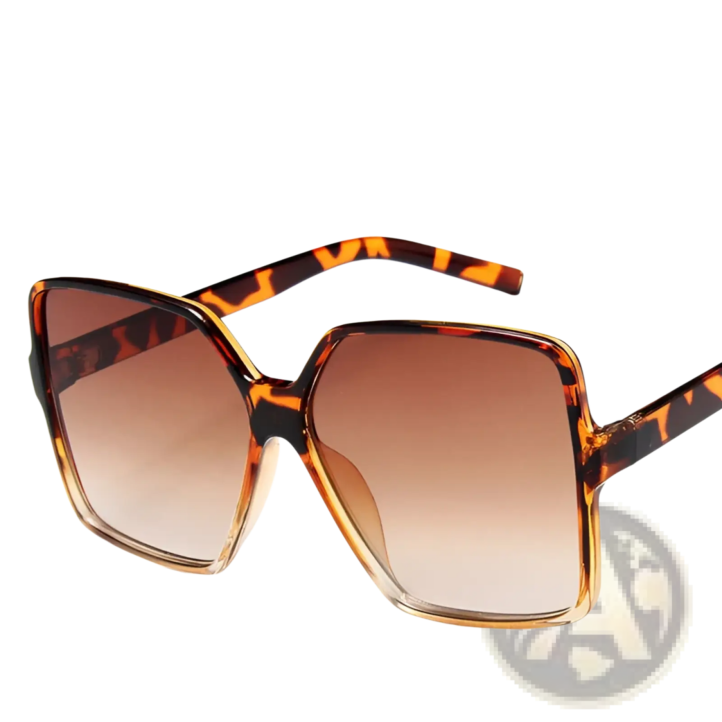 Vintage Geometric Oversized Uv400 Gradient Sunglasses