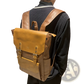 Vintage Leather College Backpack Large Capacity Travel Bag