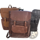 Vintage Leather College Backpack Large Capacity Travel Bag