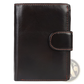 Vintage Leather Wallet Slim Cowhide Bifold Coin Purse