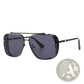 Vintage Mesh Aviator Gradient Uv400 Sunglasses