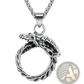 Vintage Nordic Rune Pendant Stainless Steel Viking Necklace
