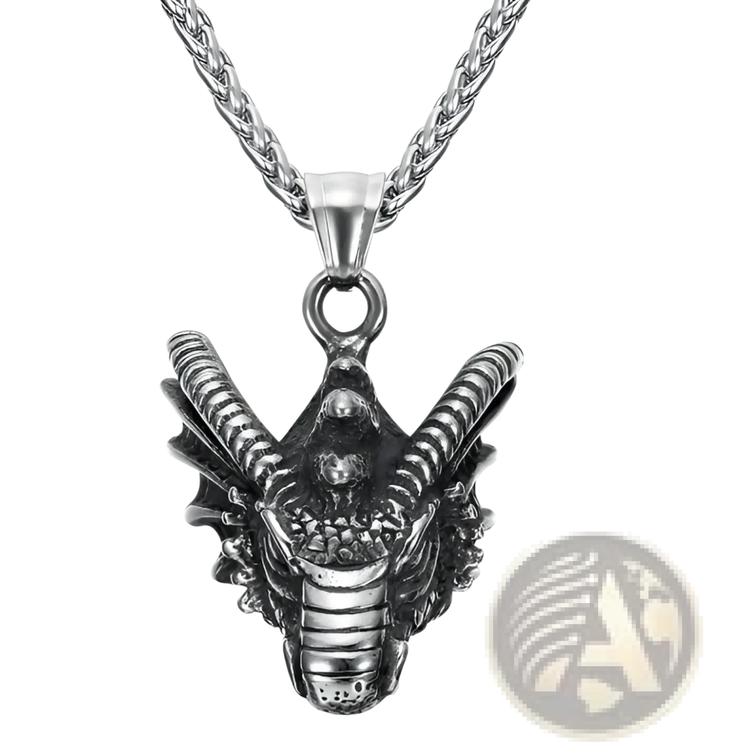Vintage Nordic Rune Pendant Stainless Steel Viking Necklace