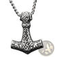 Vintage Nordic Rune Pendant Stainless Steel Viking Necklace