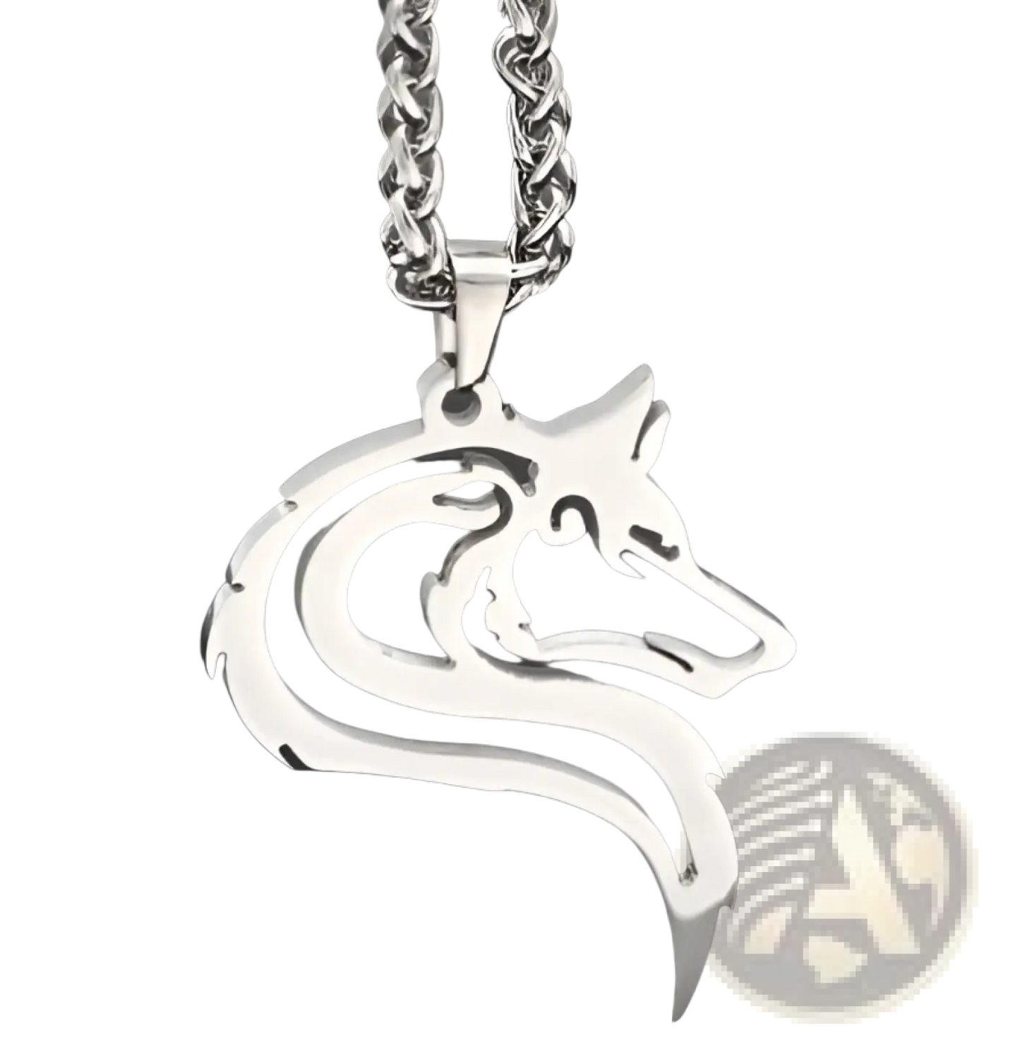 Vintage Nordic Rune Pendant Stainless Steel Viking Necklace