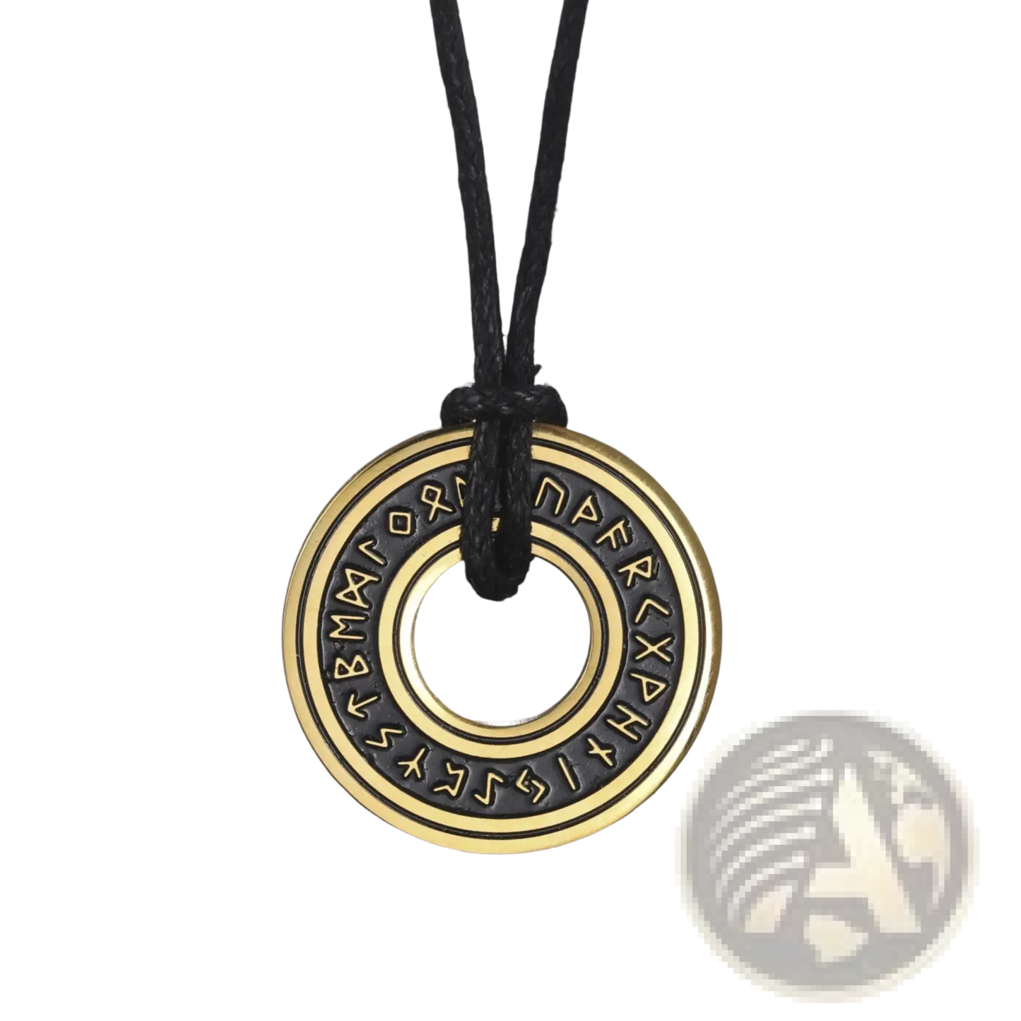 Vintage Nordic Rune Pendant Stainless Steel Viking Necklace