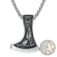 Vintage Nordic Rune Pendant Stainless Steel Viking Necklace