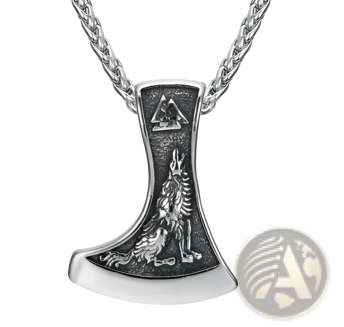 Vintage Nordic Rune Pendant Stainless Steel Viking Necklace