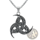 Vintage Nordic Rune Pendant Stainless Steel Viking Necklace