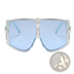 Vintage Shield Uv400 Futuristic Oversized Sunglasses