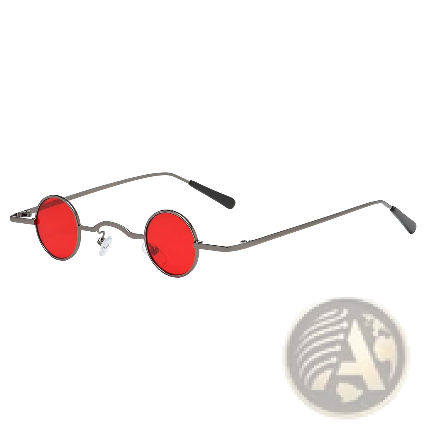 Vintage Small Round Metal Sunglasses with Uv400 Protection