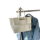 Vintage Structured Leather Tote Bag with Top Handles
