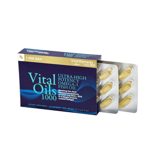 Vital Remedy MD VitalOils1000 Omega-3 Supplement DHA & EPA - 30 capsules