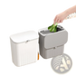 Wall Mounted Kitchen Trash Bin with Lid 9l