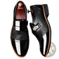 Warm High Top Black Pu Leather Vulcanized Shoes