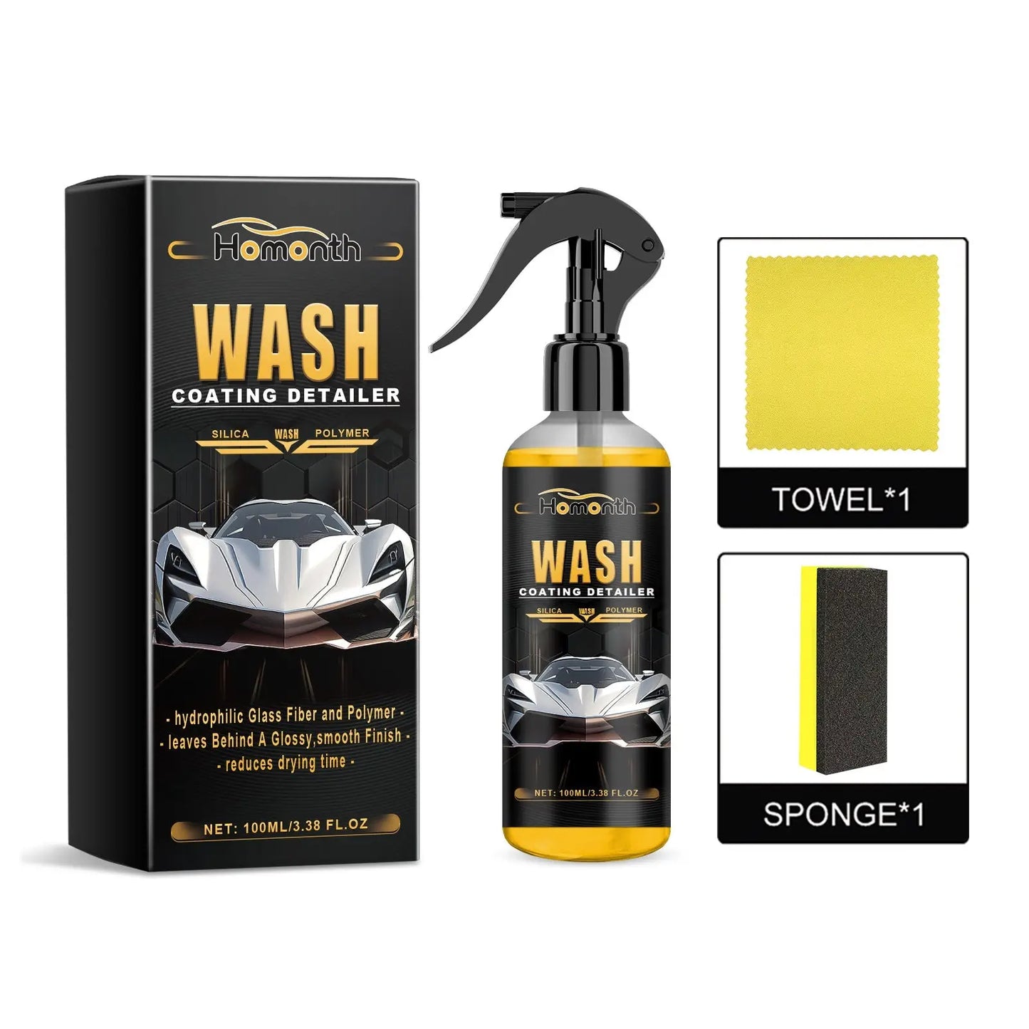 Wash Coating Detailer Spray for Car Paint Protection