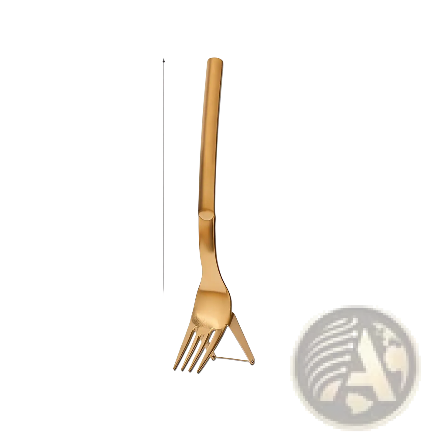 Watermelon Slicer Fork Stainless Steel Cutter 2-in-1