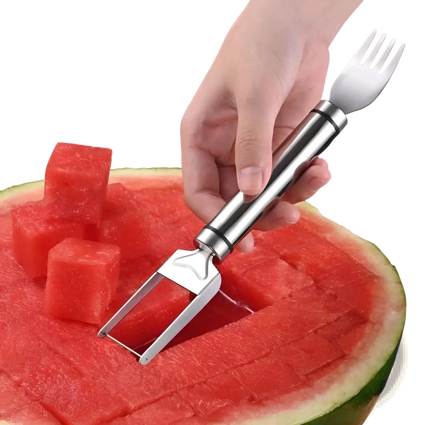 Watermelon Slicer Fork Stainless Steel Cutting Tool