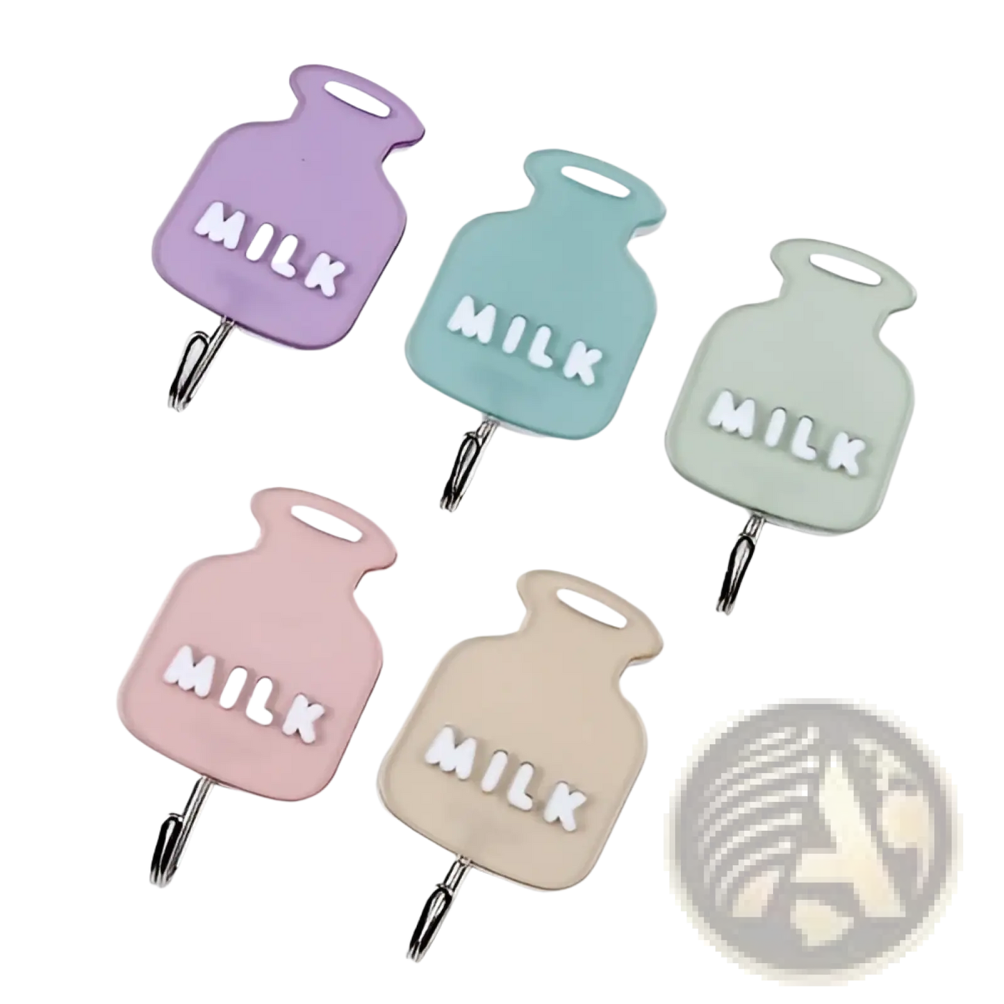 Waterproof Adhesive Wall Hooks with Metallic j Hook