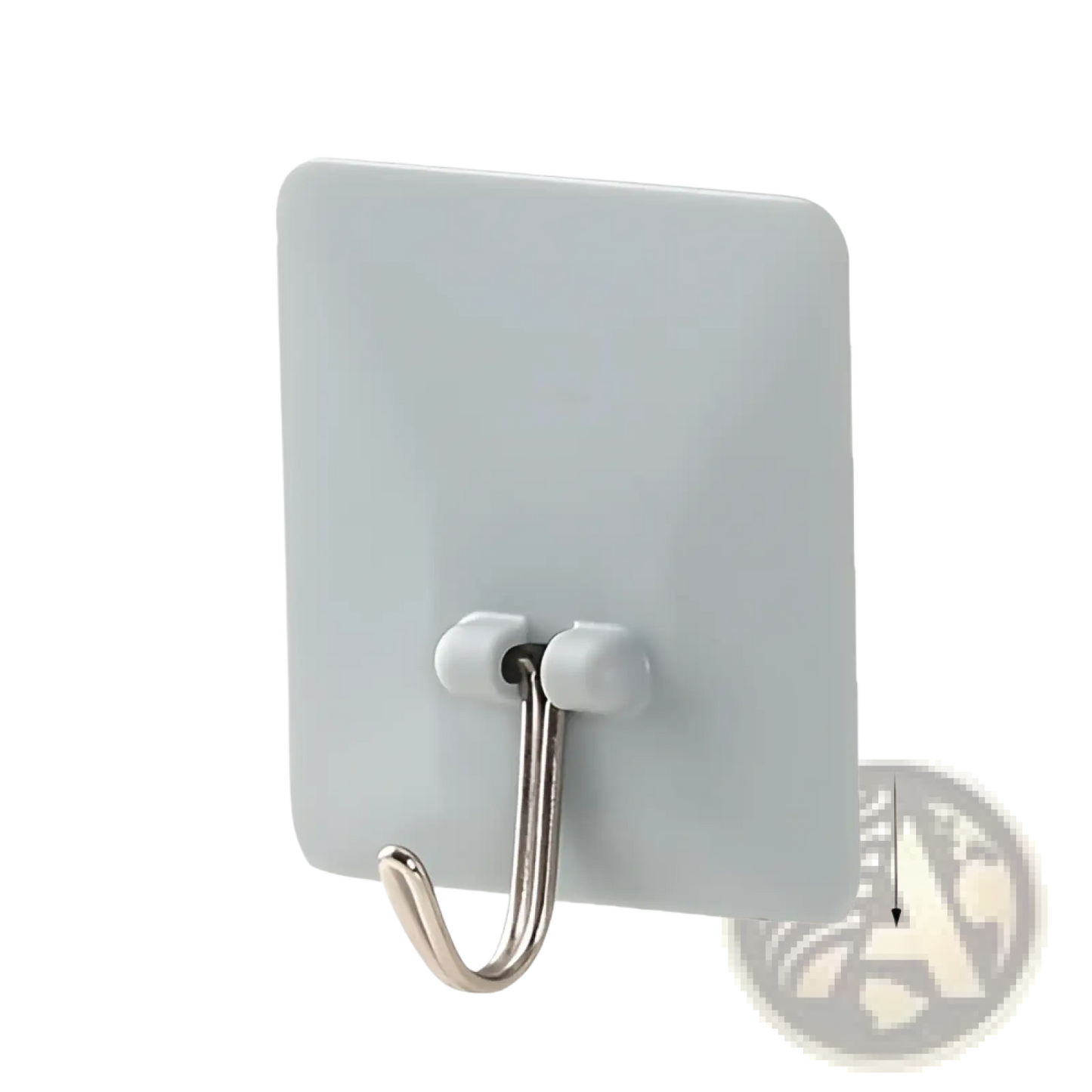 Waterproof Adhesive Wall Hooks with Metallic j Hook
