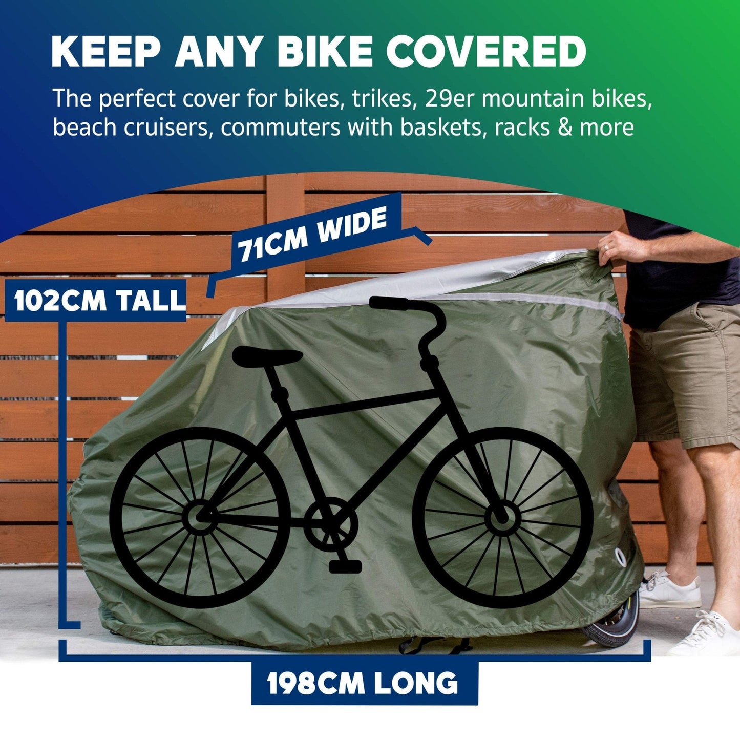 Waterproof Bike Cover for Outdoor Storage