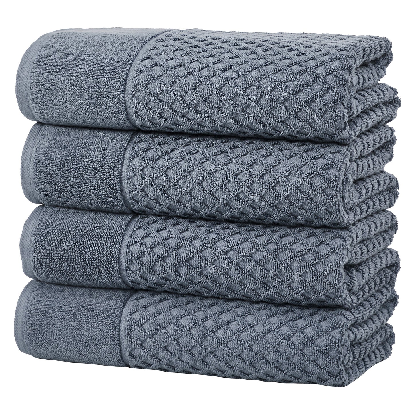 Cotton Diamond Waffle Weave Bath Towel Set - Grayson Collection