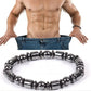 Pentagram Stone Magnetic Hematite Therapy Bracelet
