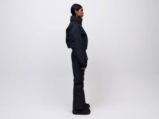 Cropped Cocoon Jacket - Black