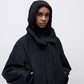 Cropped Cocoon Jacket - Black