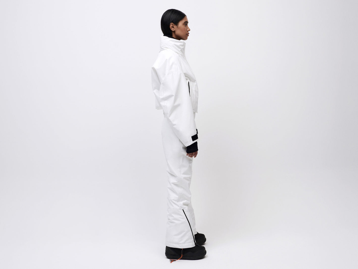 Cropped Cocoon Jacket - White